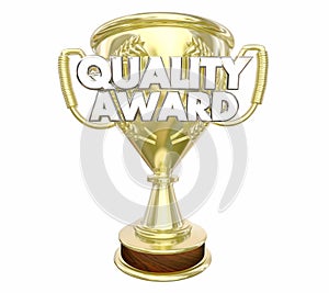 Quality Award Best Top Recommended Trophy Words