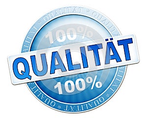 Quality button blue