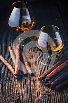 quality cigars and cognac