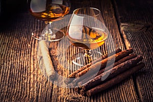 quality cigars and cognac