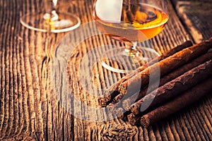quality cigars and cognac