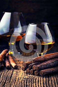 quality cigars and cognac