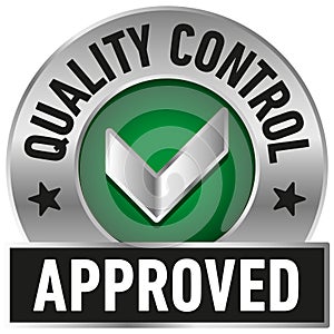 Quality Control Approved icon - Vector
