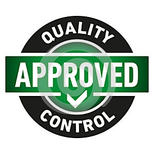 Quality Control Approved icon - Vector