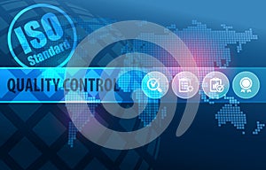 Quality Control ISO Standard Concept Background