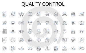 Quality control line icons collection. Imagination, Innovation, Advancement, Inspiration, Ingenuity, Originality