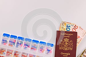 Quality, expensive treatment is available in Georgia with Georgian passport a lari banknotes, as well medication pills