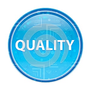 Quality floral blue round button