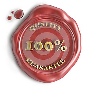 Quality guarantee seal wax