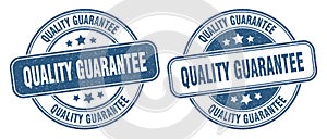 Quality guarantee stamp. quality guarantee label. round grunge sign