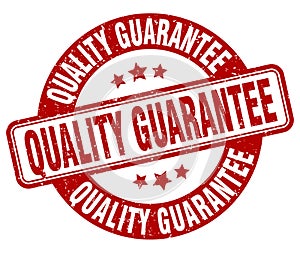 quality guarantee stamp. quality guarantee label. round grunge sign