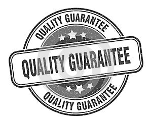 quality guarantee stamp. quality guarantee round grunge sign.