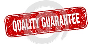 quality guarantee stamp. quality guarantee square grungy isolated sign.