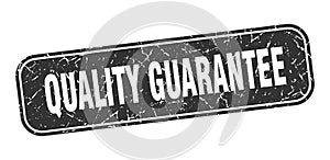 quality guarantee stamp. quality guarantee square grungy isolated sign.