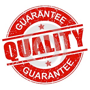 Quality guarantee stamp photo