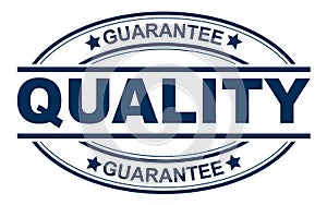 Quality guarantee stamp solid