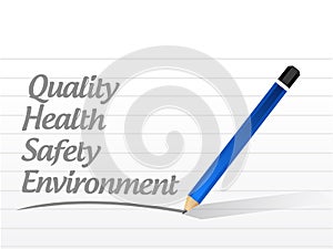 quality, health, safety and environment