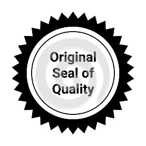 Quality seal of approval EPS vector file