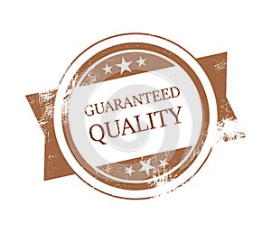 Quality stamp isolated on white