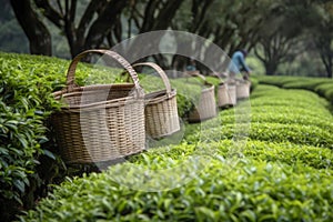 Quality tea cultivation. Generate AI