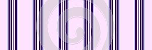 Quality texture vector textile, room lines background pattern. Kid seamless stripe vertical fabric in light and violet colors