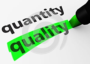 Quality Vs Quantity Concept