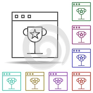 quality web page line icon. Elements of SEO & WEB OPTIMIZATION in multi color style icons. Simple icon for websites, web design,
