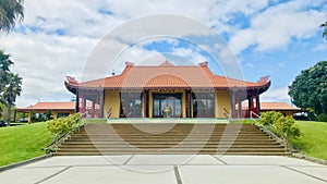 Quan Am Buddhist Monastery. Buddhist Temples front view.