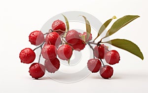 Quandong Fruit Against White