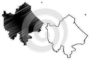 Quang Tri Province map vector