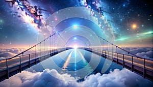 Quantum Bridge Connecting Parallel Dimensions