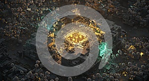 Quantum circuit board with energetic data nodes