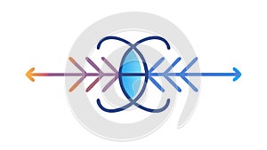 Quantum Communication - Abstract Data Exchange, vector design Generative AI