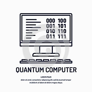 Quantum computer, analysis and data transfer.