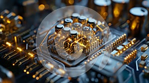 Quantum Computer Circuit Close-Up