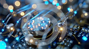 Quantum Computer Circuit Close-Up