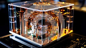 Quantum computer concept created using generative AI