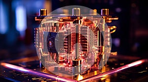 Quantum computer concept created using generative AI