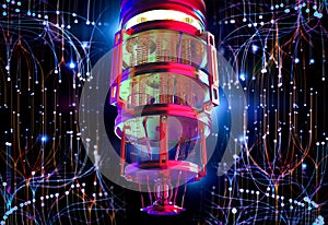Quantum computer machine for big data analysis