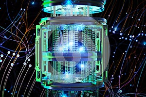 Quantum computer machine for big data analysis