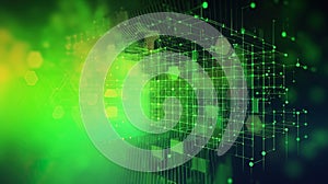 Quantum computer, scientific concept of modern technology. AI generated.