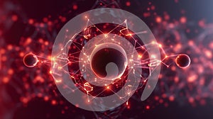 Quantum computer, scientific concept of modern technology. AI generated.