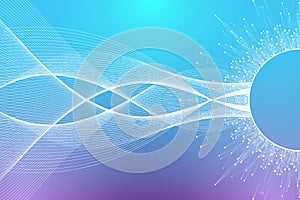 Quantum computer technology concept. Deep learning artificial intelligence. Big data algorithms visualization for