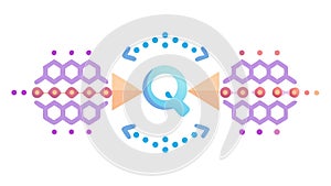 Quantum Computing and Advanced Algorithms, vector design Generative AI