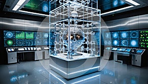 Quantum Computing Artificial Intelligence Machine Learning Large Language Model Technology Innovation AI Generated