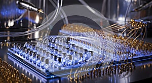 Quantum Computing Components â Detailed View of Circuits, Connections, and Advanced Technology