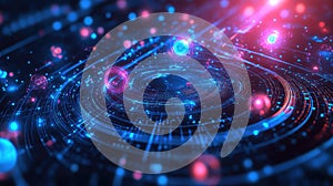 Quantum computing core processing data future technology