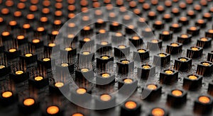 Quantum Computing Futuristic Technology, Circuit Board, Quantum Dots