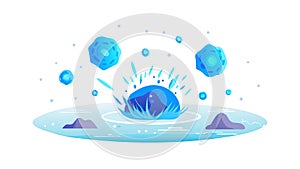 Quantum Computing Particle Physics Abstract Science Vector, vector design Generative AI