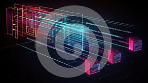 Quantum computing processing data stream in cyberspace